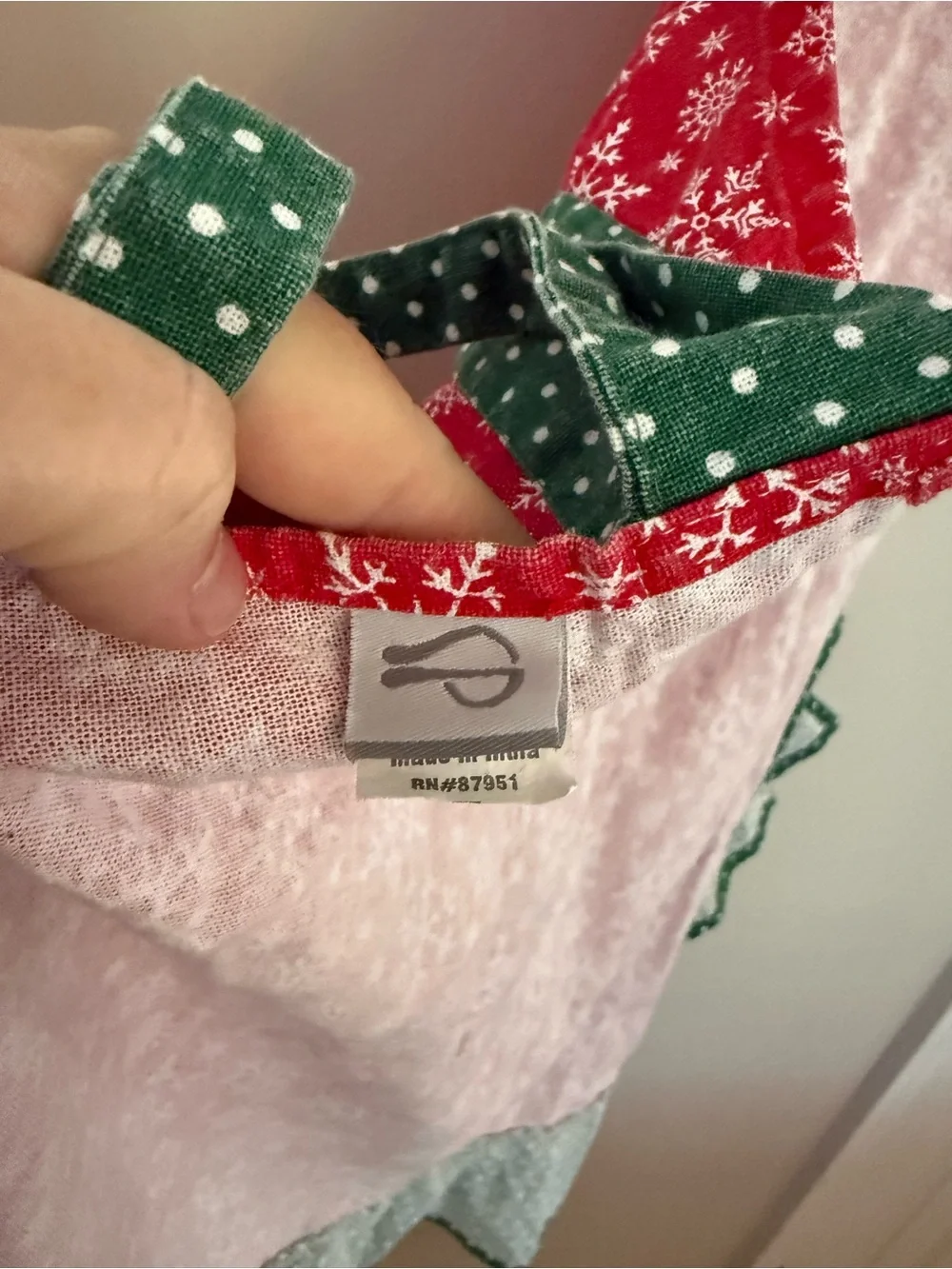 Festive Red and Green Holiday Apron